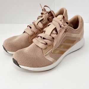 Adidas Edge Lux 4 running shoe sneaker size 9.5 pink gold